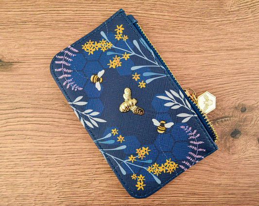 Blue Bee Design Card Holder Purse | The Manchester Shop