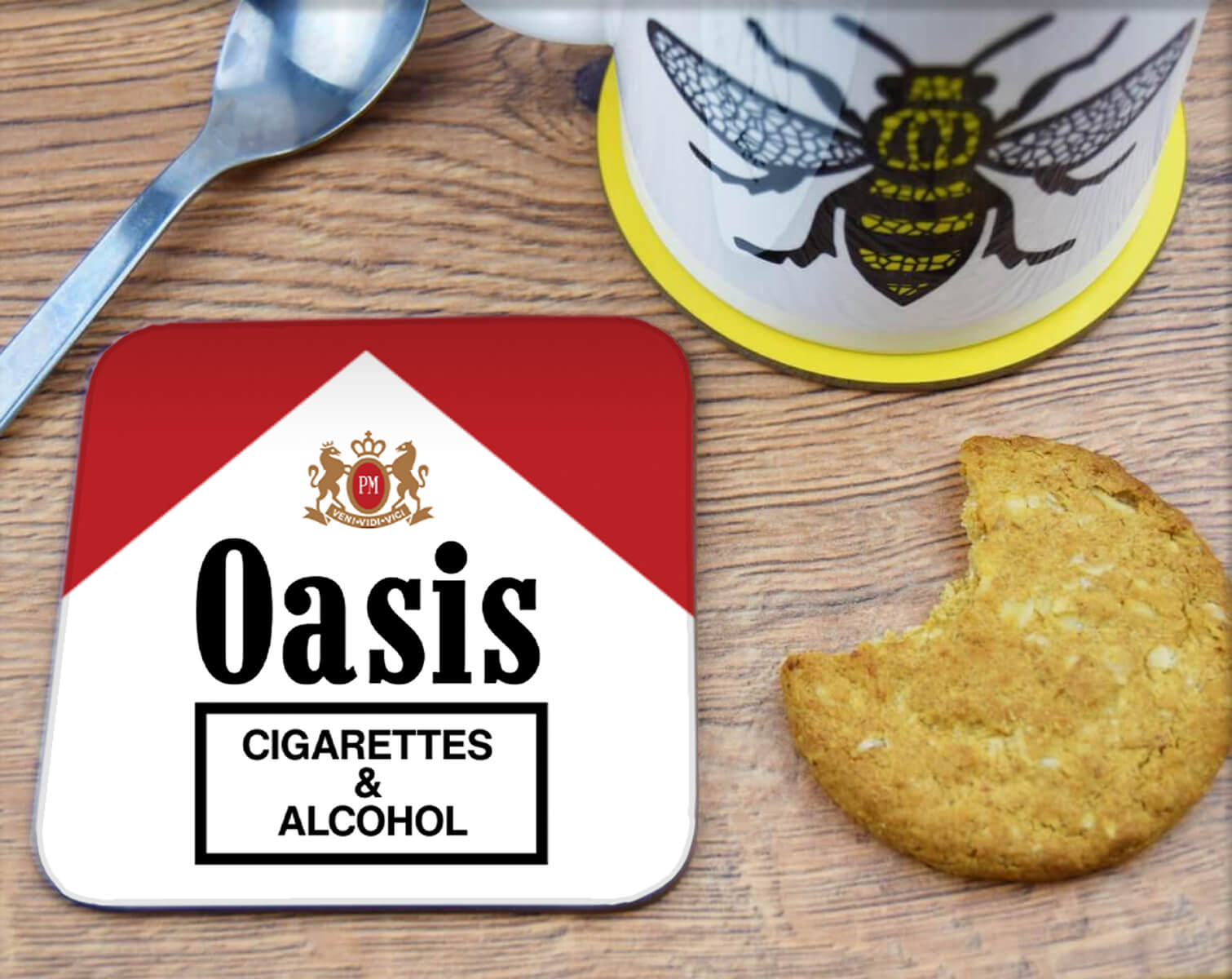 Cigarettes & Alcohol Coaster • The Manchester Shop