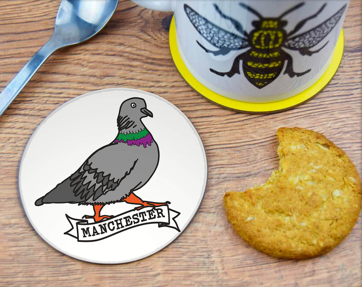 Manchester Pigeon Coaster • The Manchester Shop