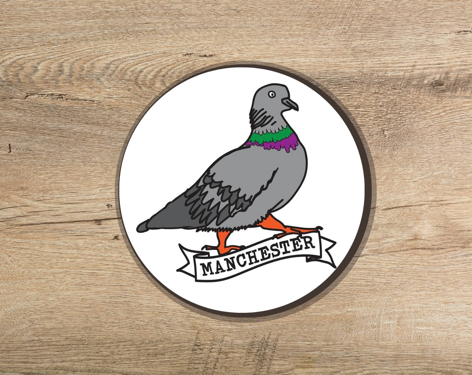 Manchester Pigeon Coaster • The Manchester Shop