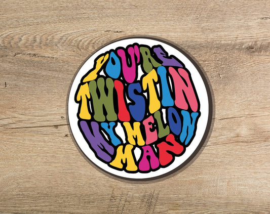 Twistin' My Melon Man Round Coaster (Staff) - The Manchester Shop