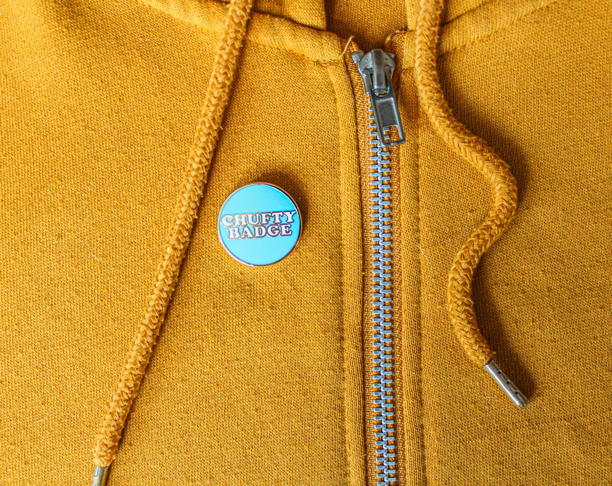 Chufty Badge Enamel Pin | The Manchester Shop