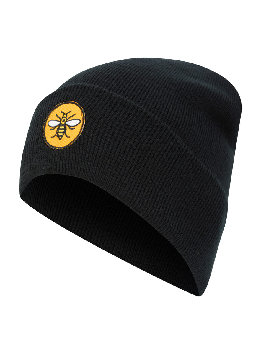 Yellow Circle Bee Patch Beanie • The Manchester Shop