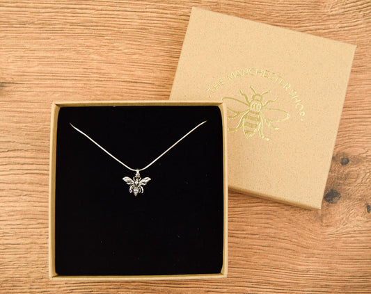 Dangle Bee Sterling Silver Necklace | The Manchester Shop