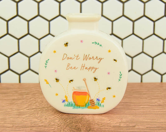 Don't Worry Bee Happy Bud Vase | The Manchester Shop