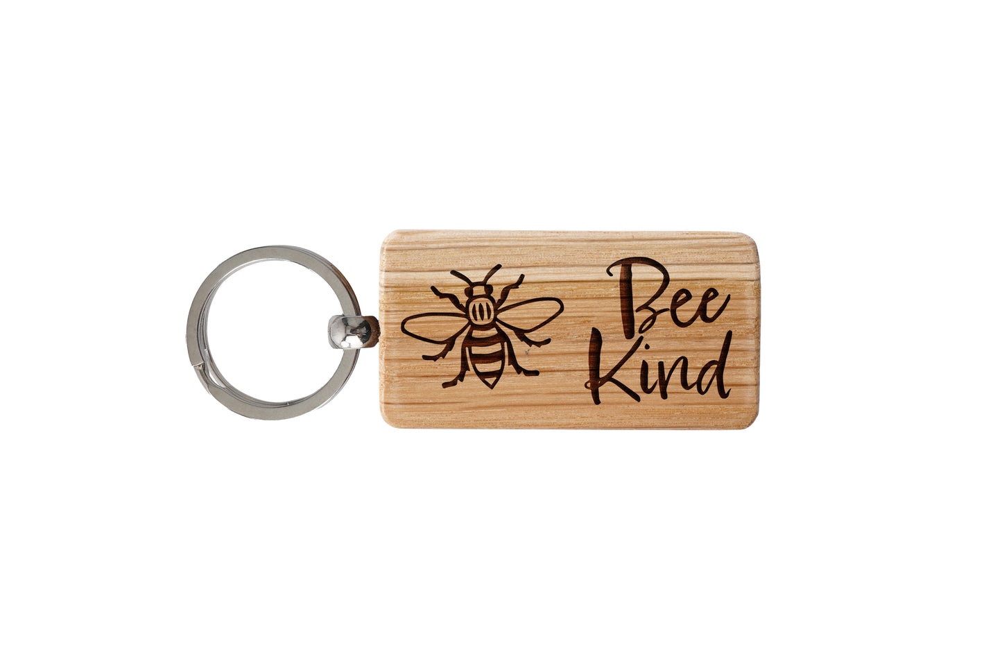 Bee Kind Oak Keyring