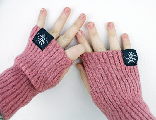 Fingerless Pink Gloves | The Manchester Shop
