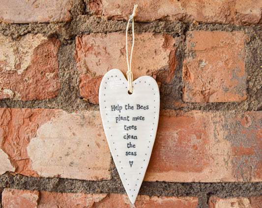 Help The Bees Heart Decoration | The Manchester Shop