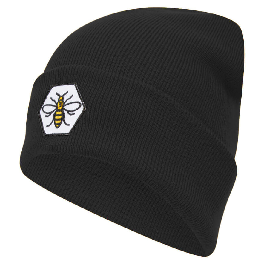 Hexagon Bee Patch Beanie • The Manchester Shop