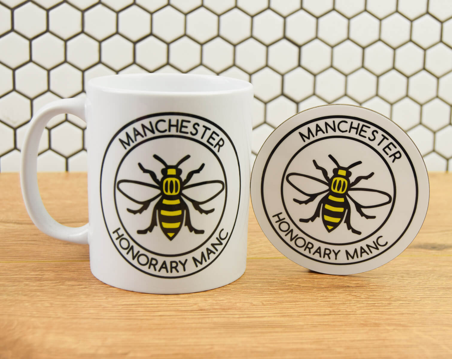 Honorary Manc Mug & Coaster Gift Set (Staff) - The Manchester Shop
