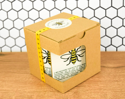 History of the Manchester Bee Mug & Coaster Gift Set (Staff) - The Manchester Shop