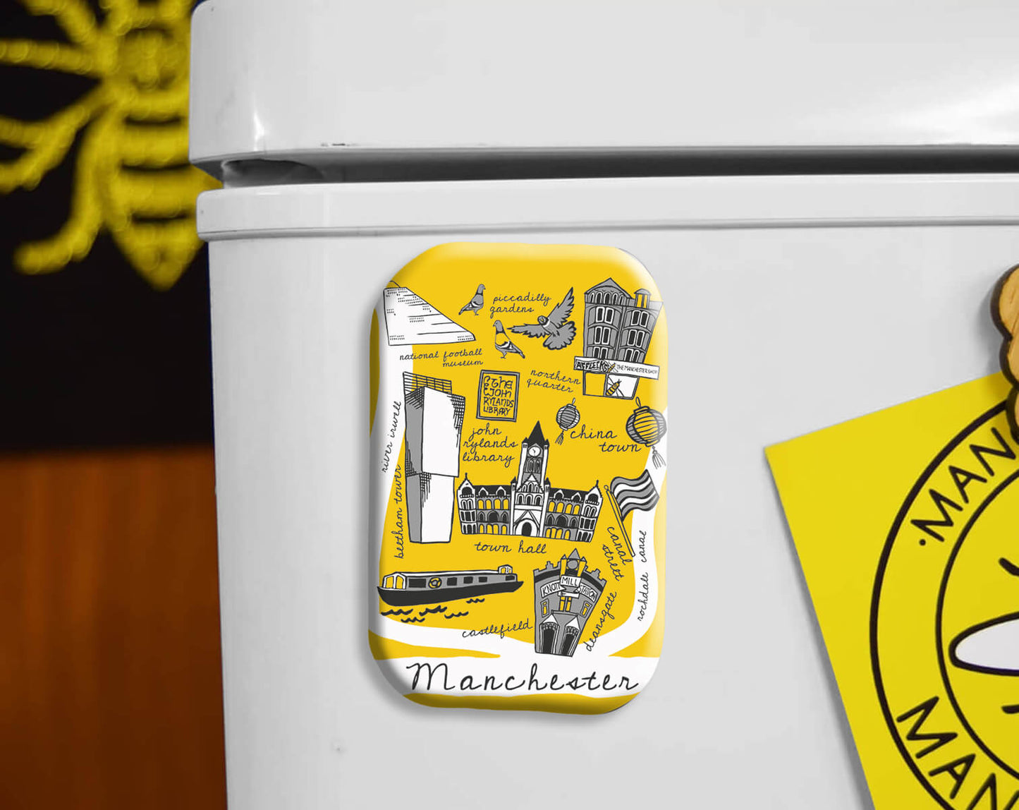 Manchester Landmarks Magnet • The Manchester Shop