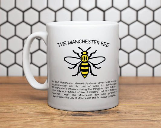 History of Manchester Bee Mug | The Manchester Shop