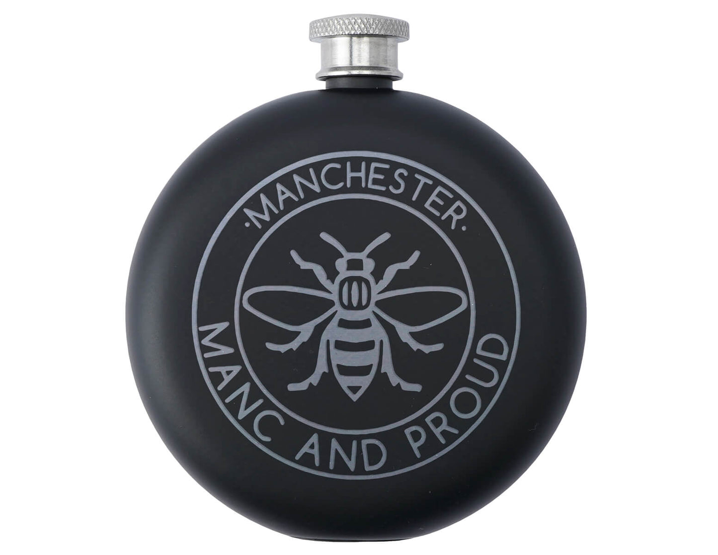 Manc & Proud Stainless Steel Hip Flask | The Manchester Shop