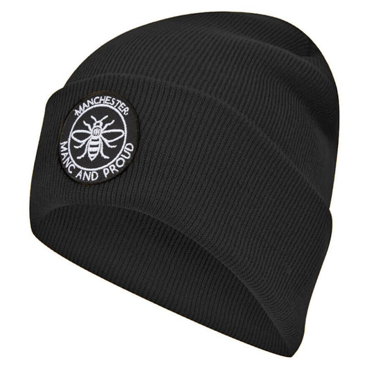 Manc & Proud Patch Beanie • The Manchester Shop