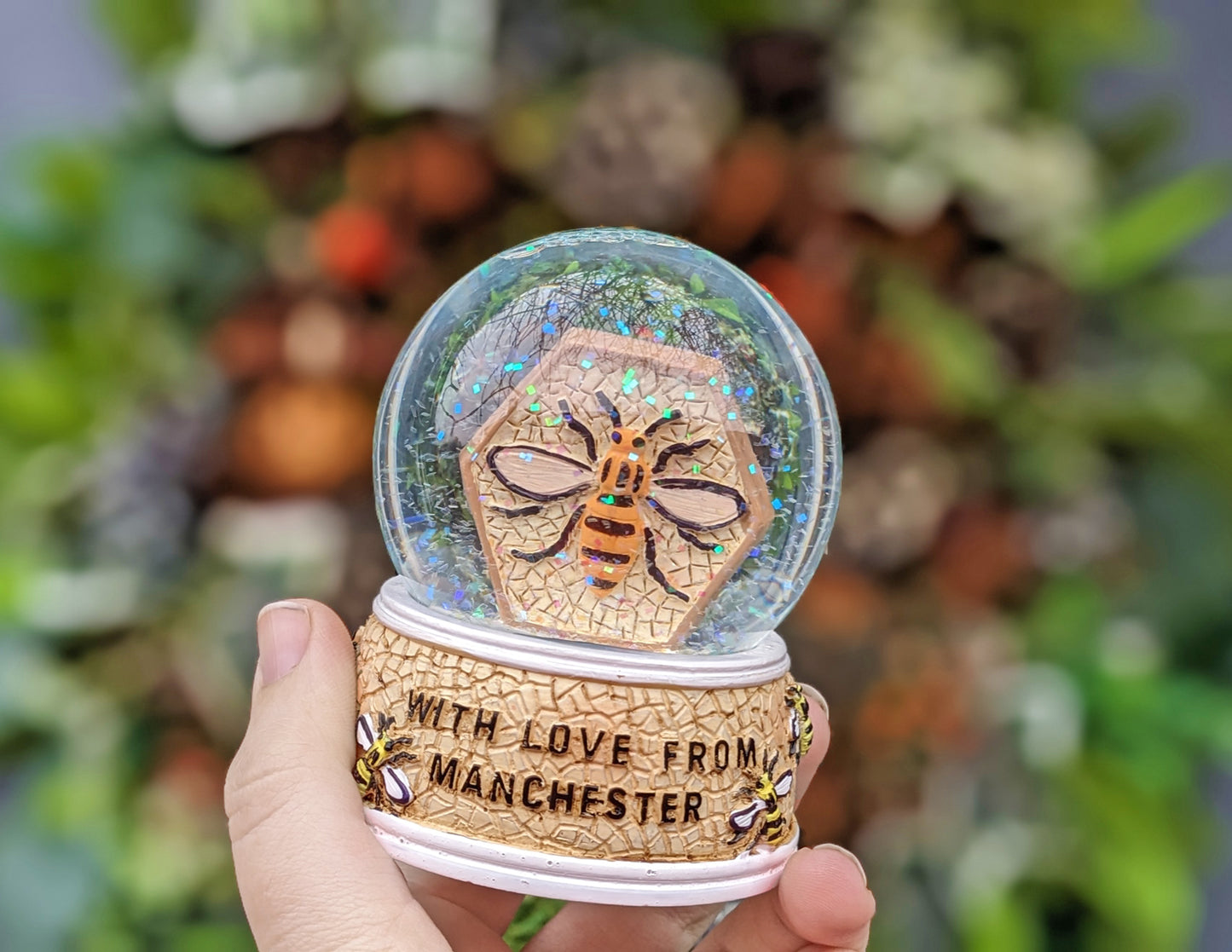 Manchester Bee Snow Globe