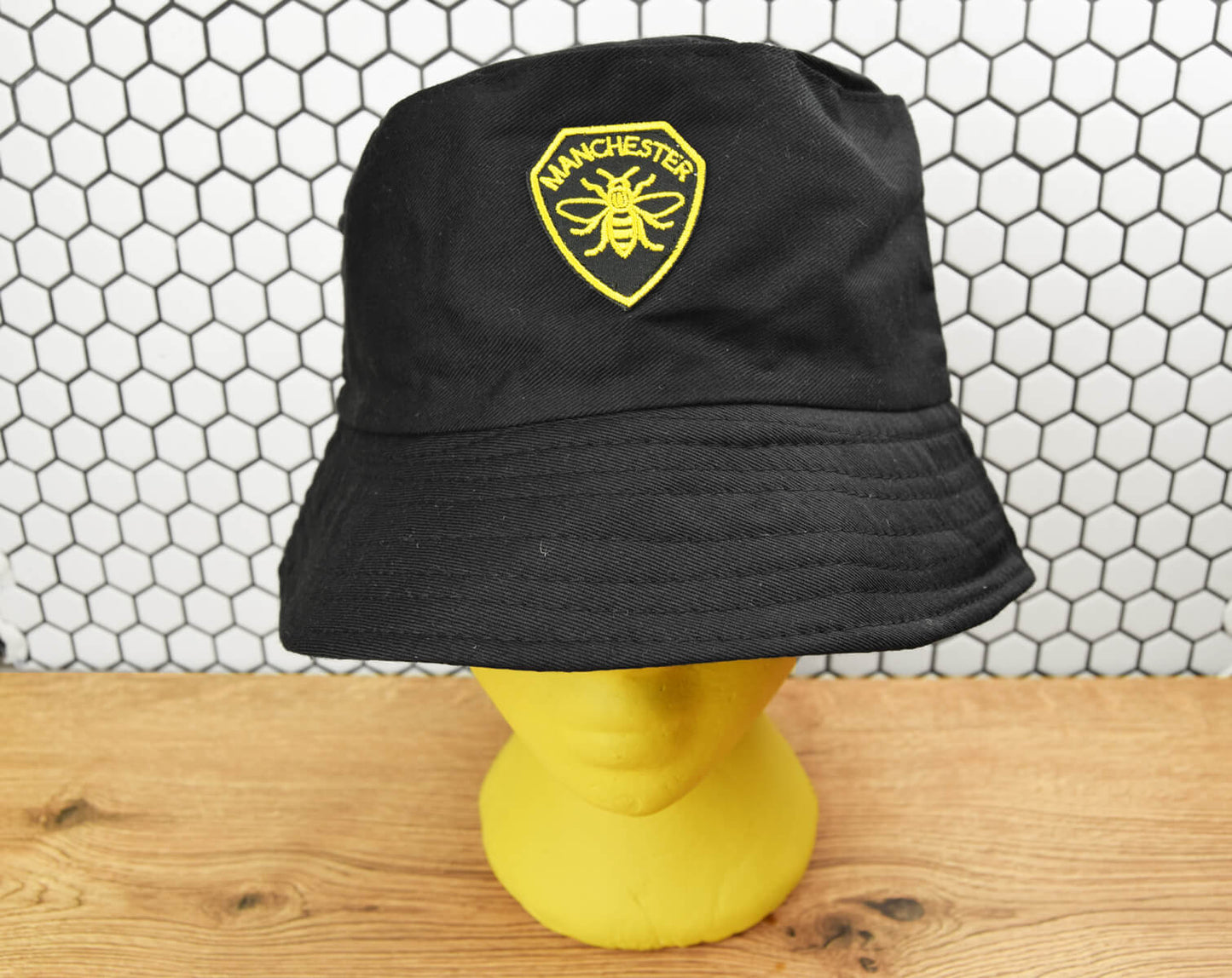Manchester Shield Patch Bucket Hat • The Manchester Shop