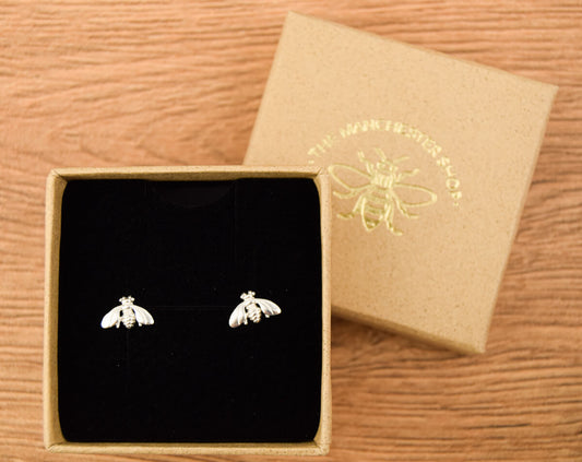 Moth Sterling Silver Studs | The Manchester Shop