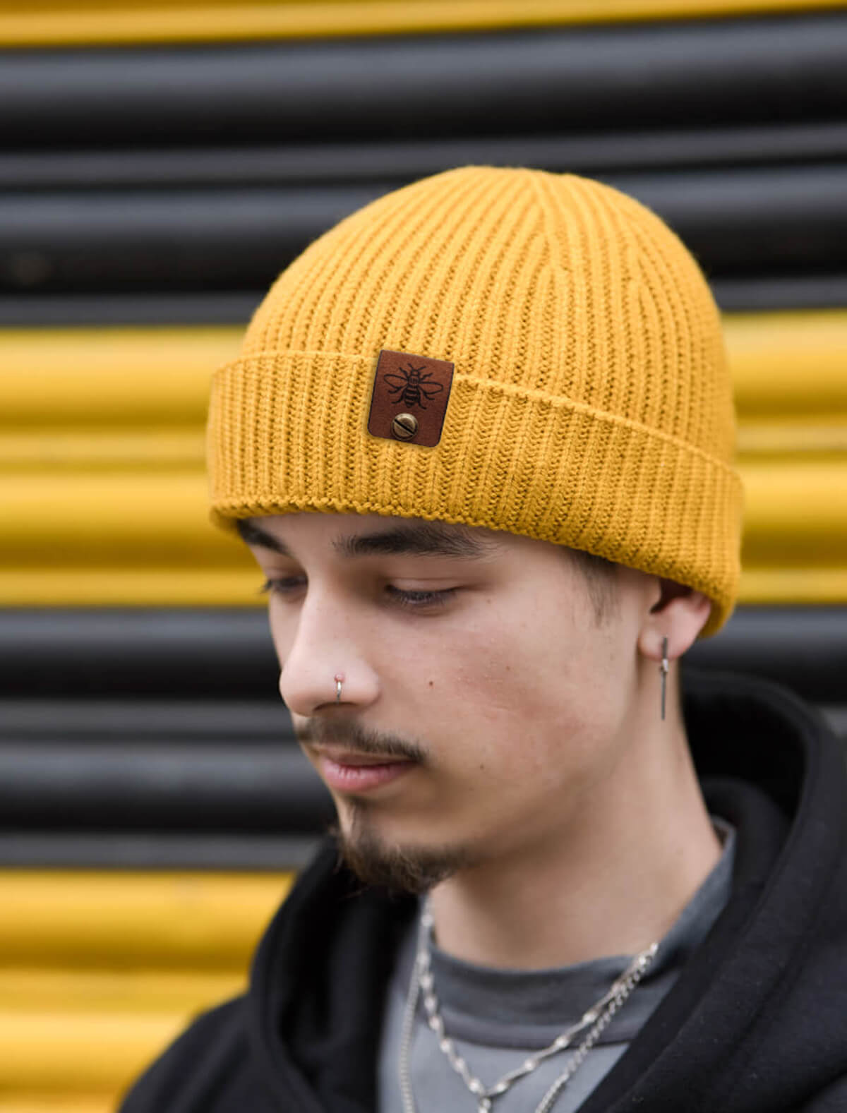 Mustard Harbour Bee Beanie