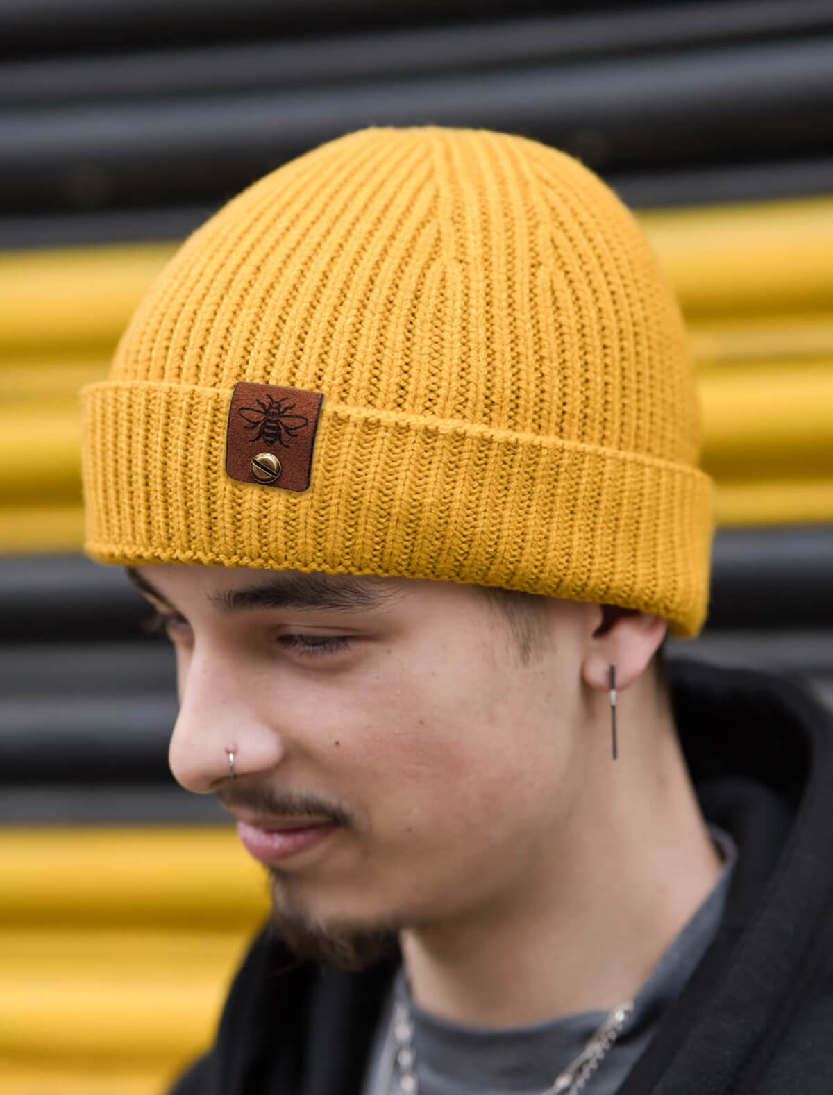 Mustard Harbour Bee Beanie