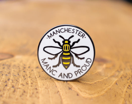 Large Manc & Proud Logo Pin • The Manchester Shop