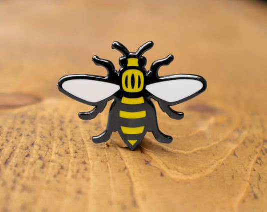 Yellow Manchester Bee Enamel Brooch • The Manchester Shop