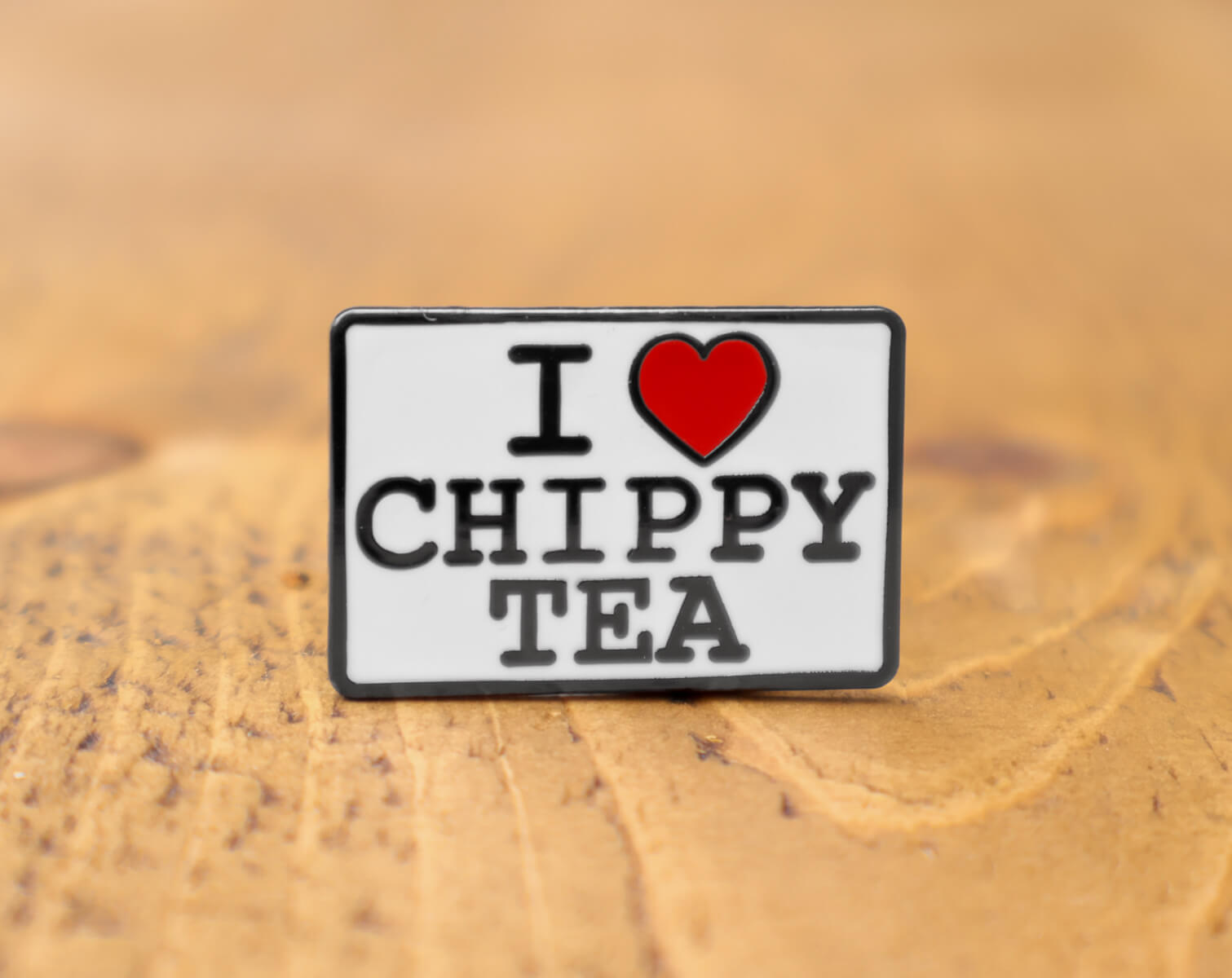 I Heart Chippy Tea Enamel Pin • The Manchester Shop
