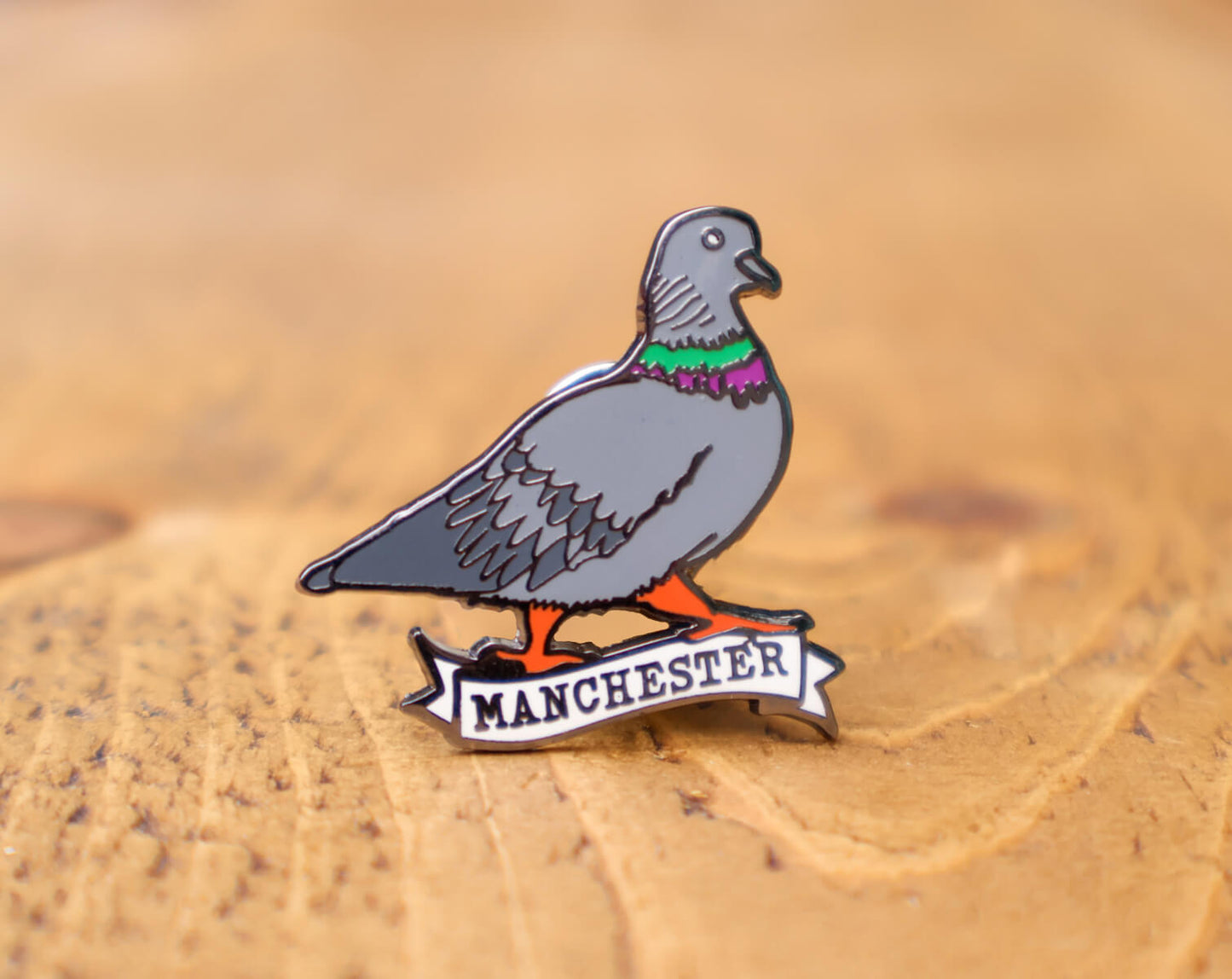 Pigeon Enamel Pin • The Manchester Shop