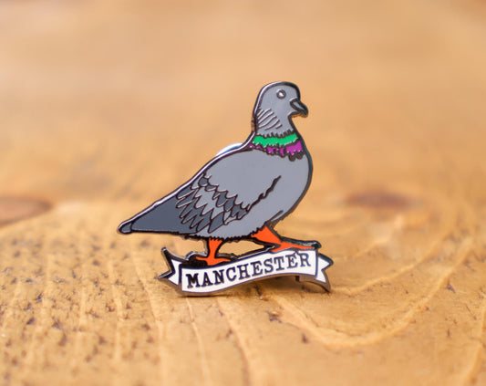 Pigeon Enamel Pin • The Manchester Shop