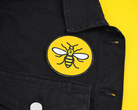 Manchester Bee Round Yellow Patch