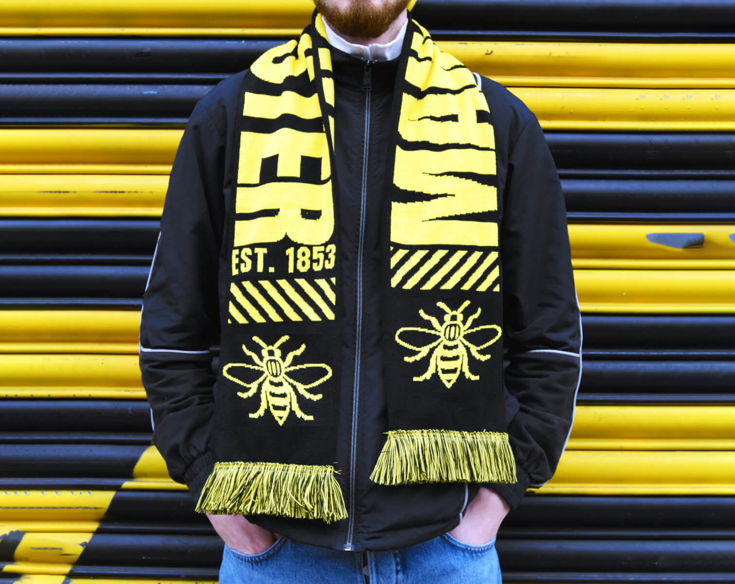 Manchester Bee Football Scarf | The Manchester Shop