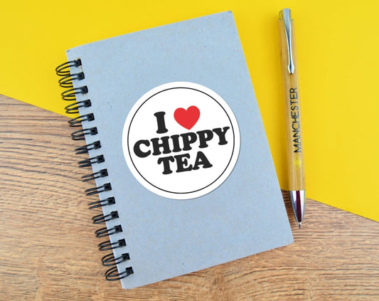 I Heart Chippy Tea Sticker