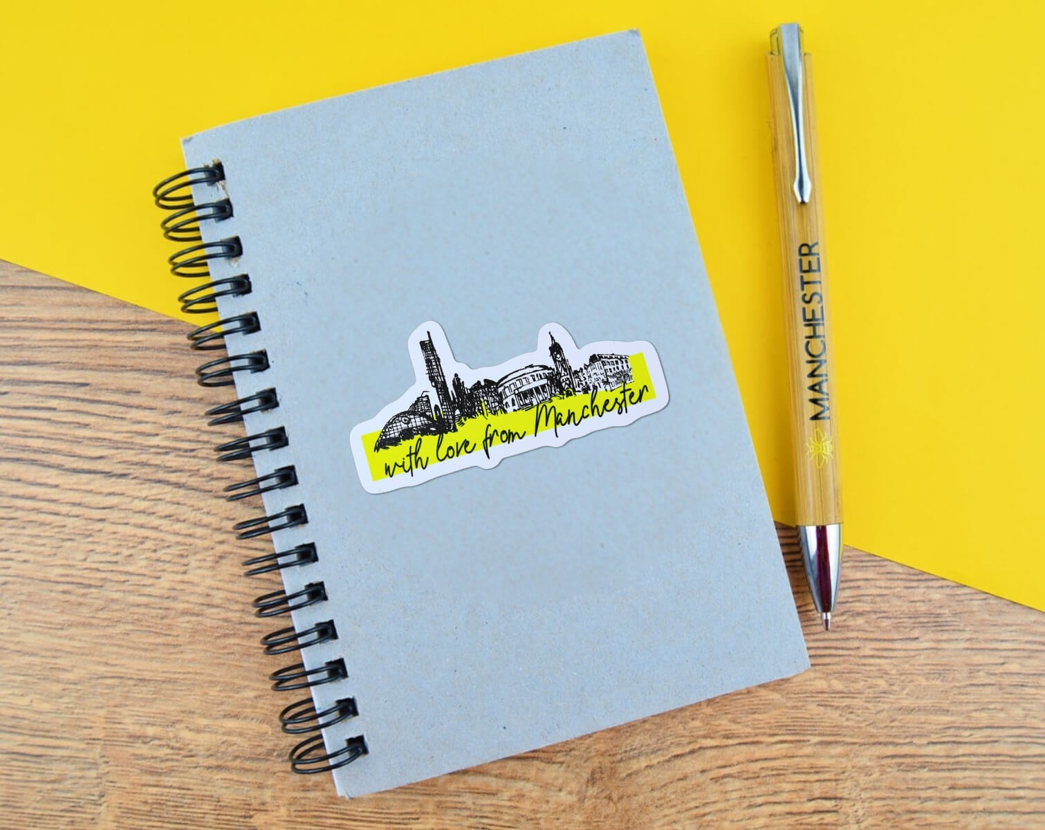 With Love From Manchester Sticker • The Manchester Shop