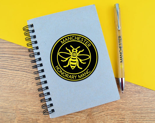 Honorary Manc Black & Yellow Sticker
