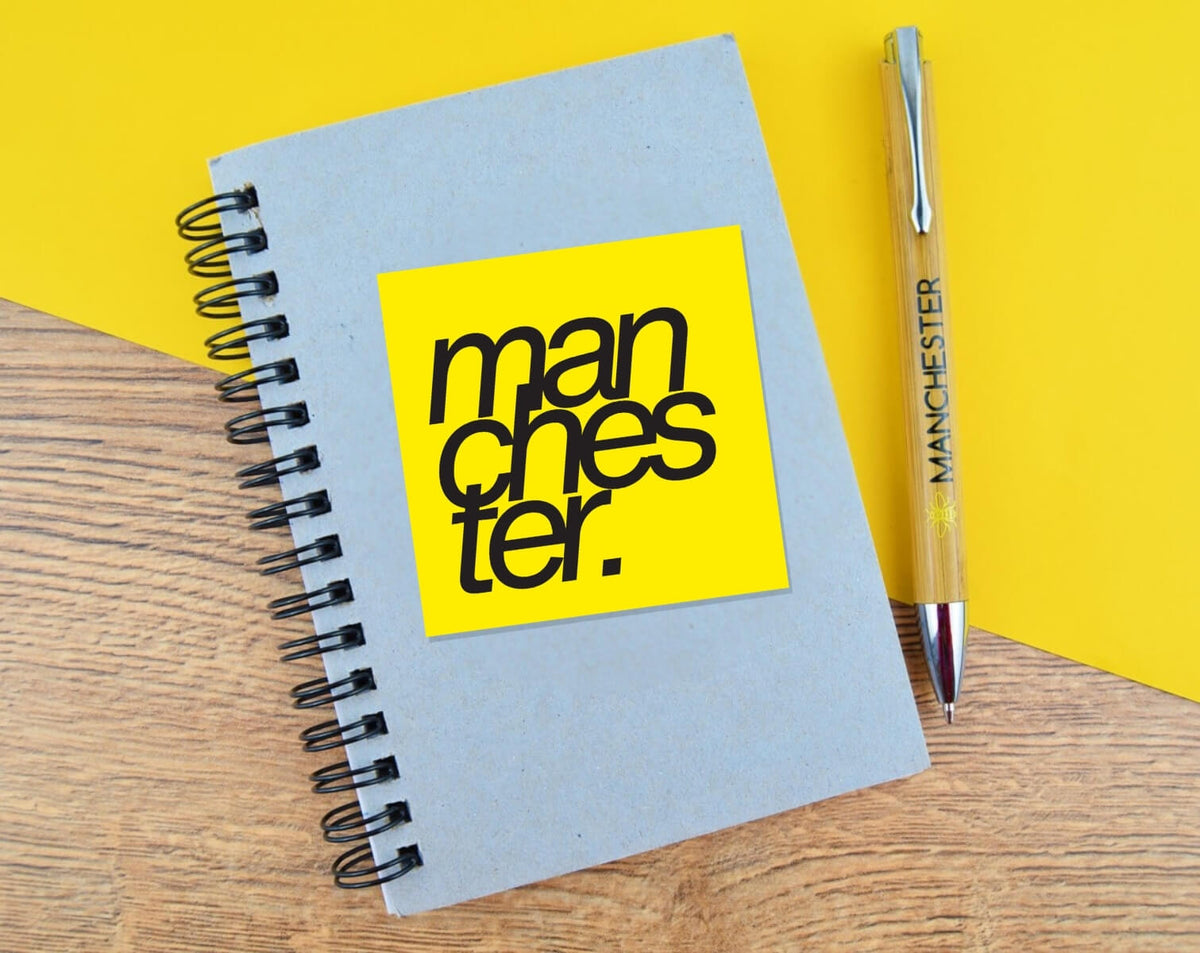 Yellow Manchester Sticker