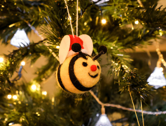 Merry Bee Felt Handmade Decoration