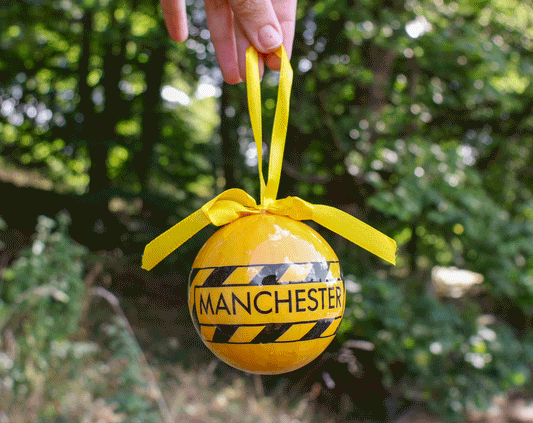 Manchester Stripe Paper Bauble