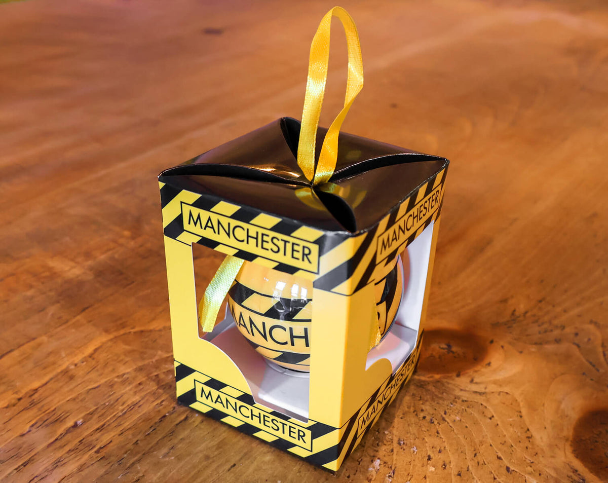Manchester Stripe Paper Bauble