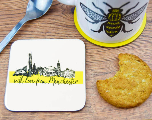 With Love From Manchester Coaster • The Manchester Shop