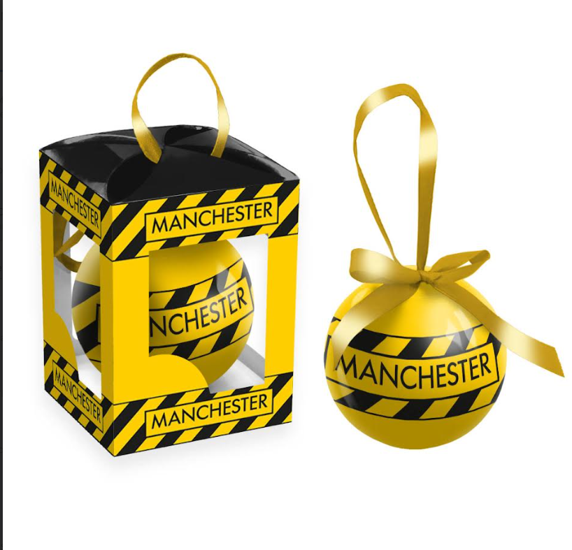 Manchester Stripe Paper Bauble