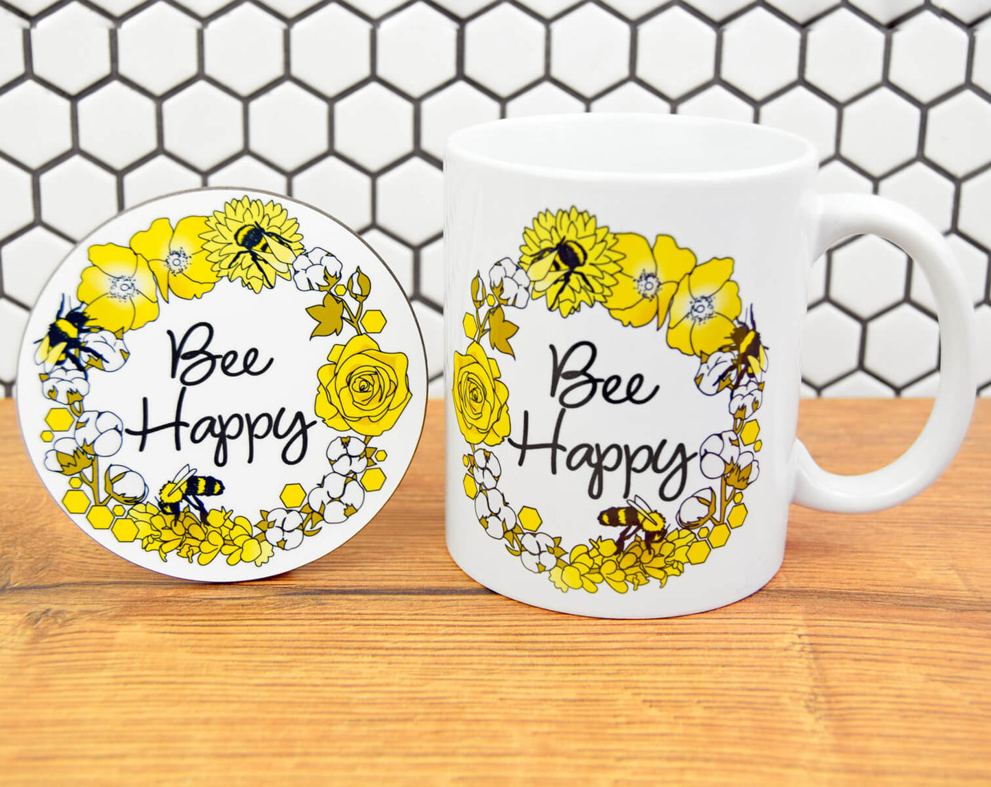 Bee Happy Mug | The Manchester Shop