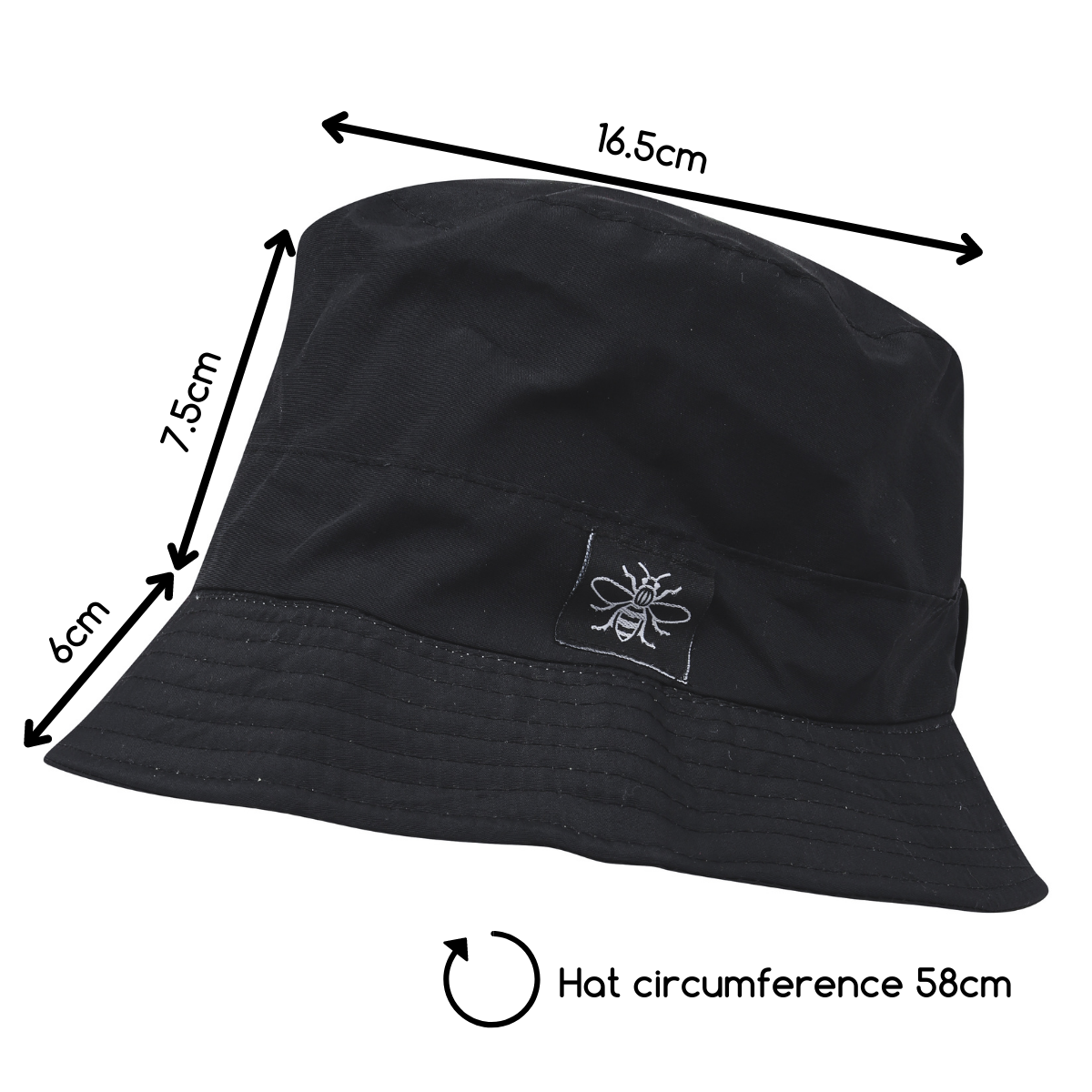 Bee Tag Manchester Bee Bucket Hat