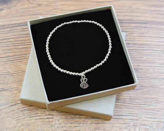 Cartoon Bee Sterling Silver Bracelet | The Manchester Shop