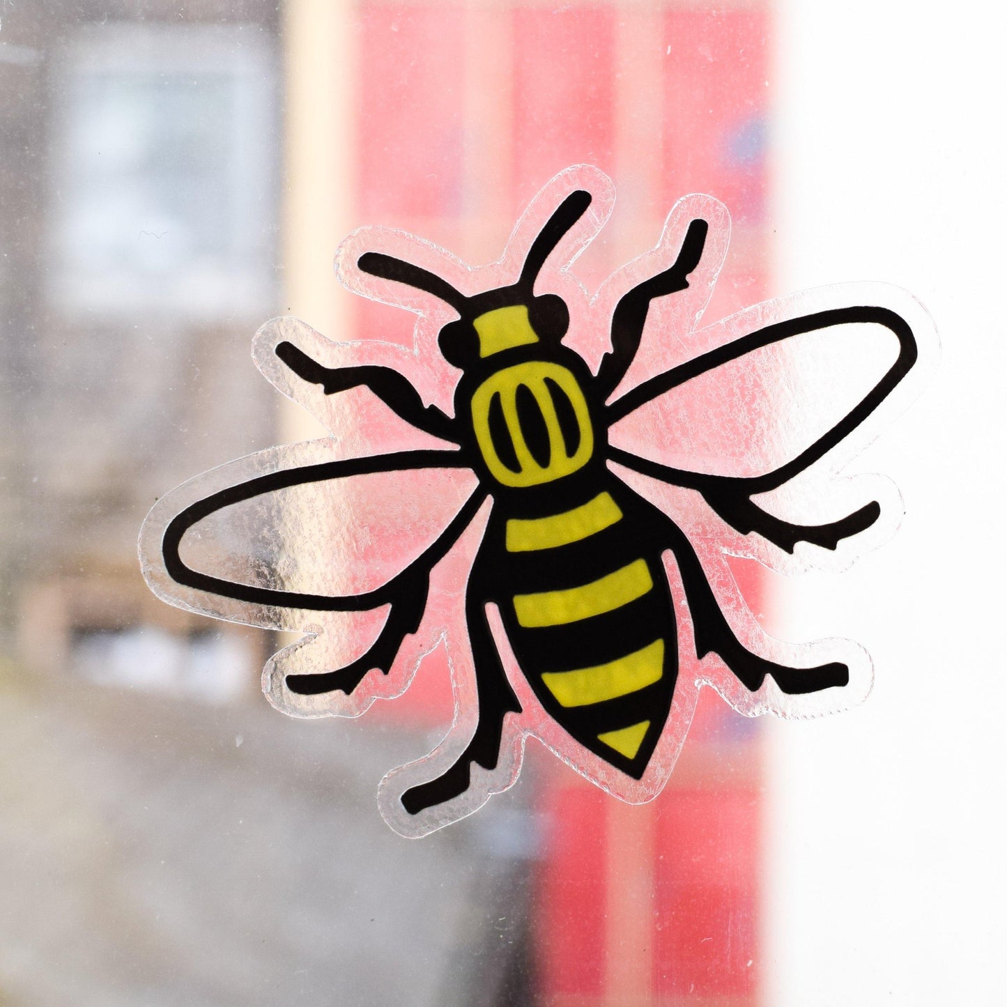 Manchester Bee Window Sticker - The Manchester Shop