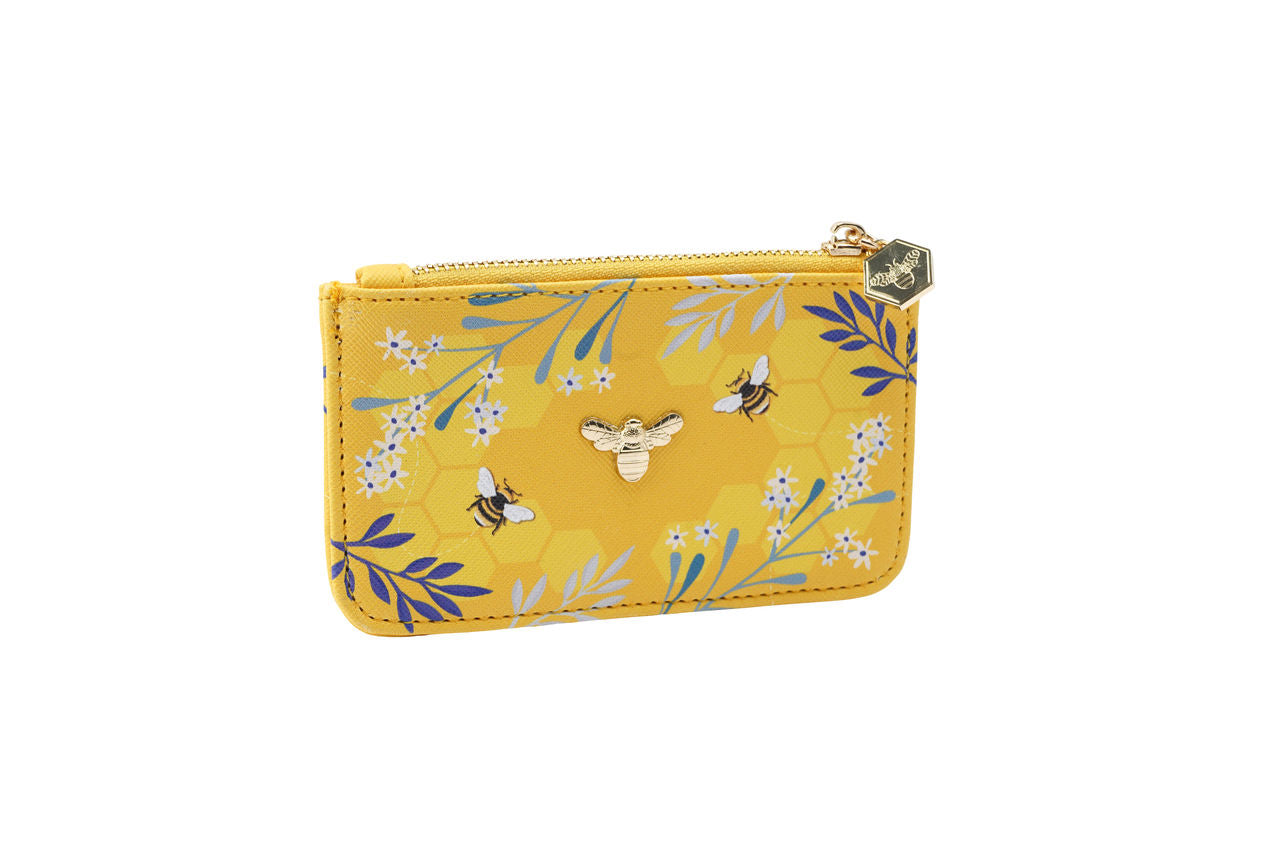 Yellow Bee Card Holder Purse | The Manchester Shop