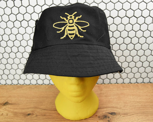 Gold Glitter Bee Bucket Hat | The Manchester Shop