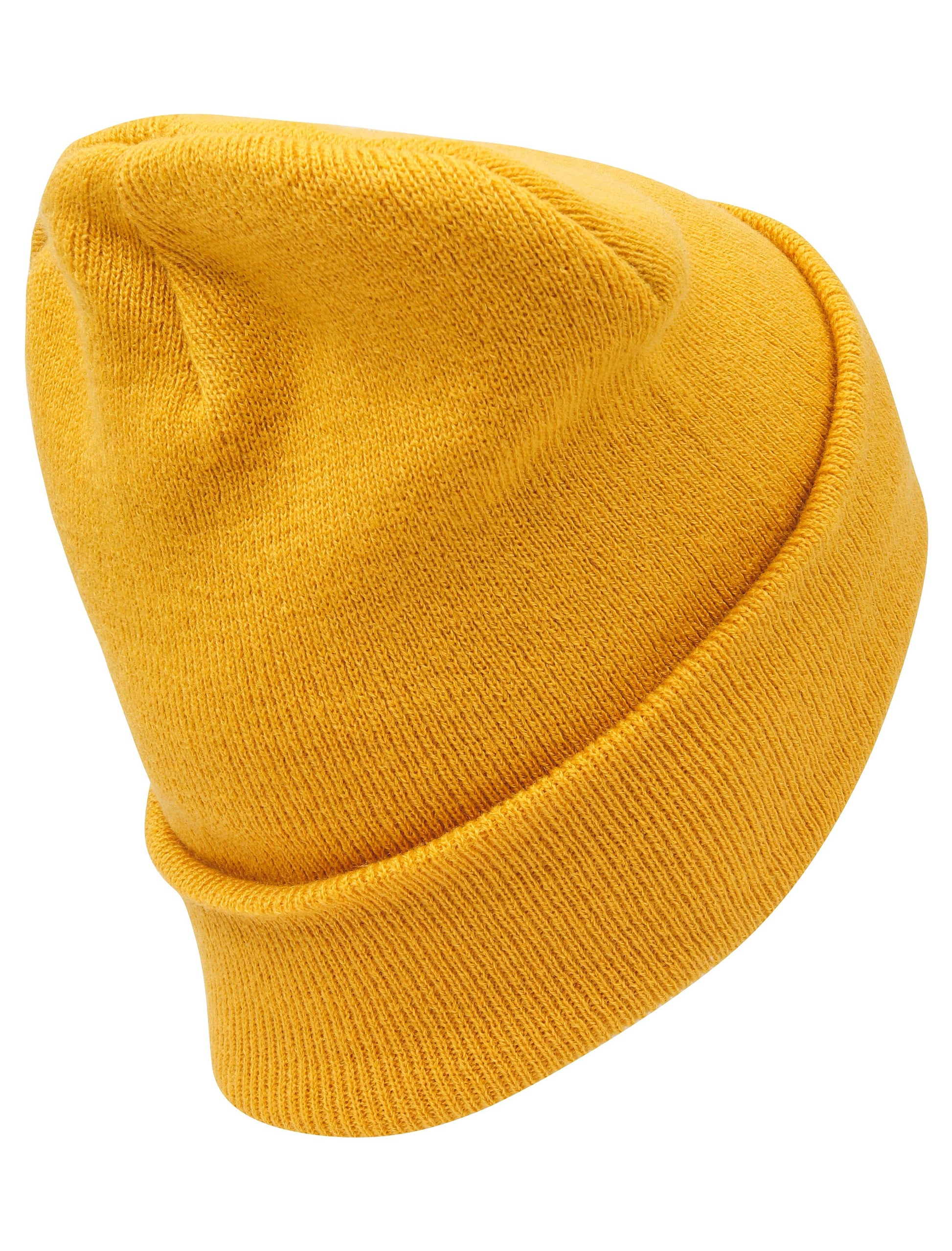 Mustard Embroidered Manchester Bee Beanie - The Manchester Shop