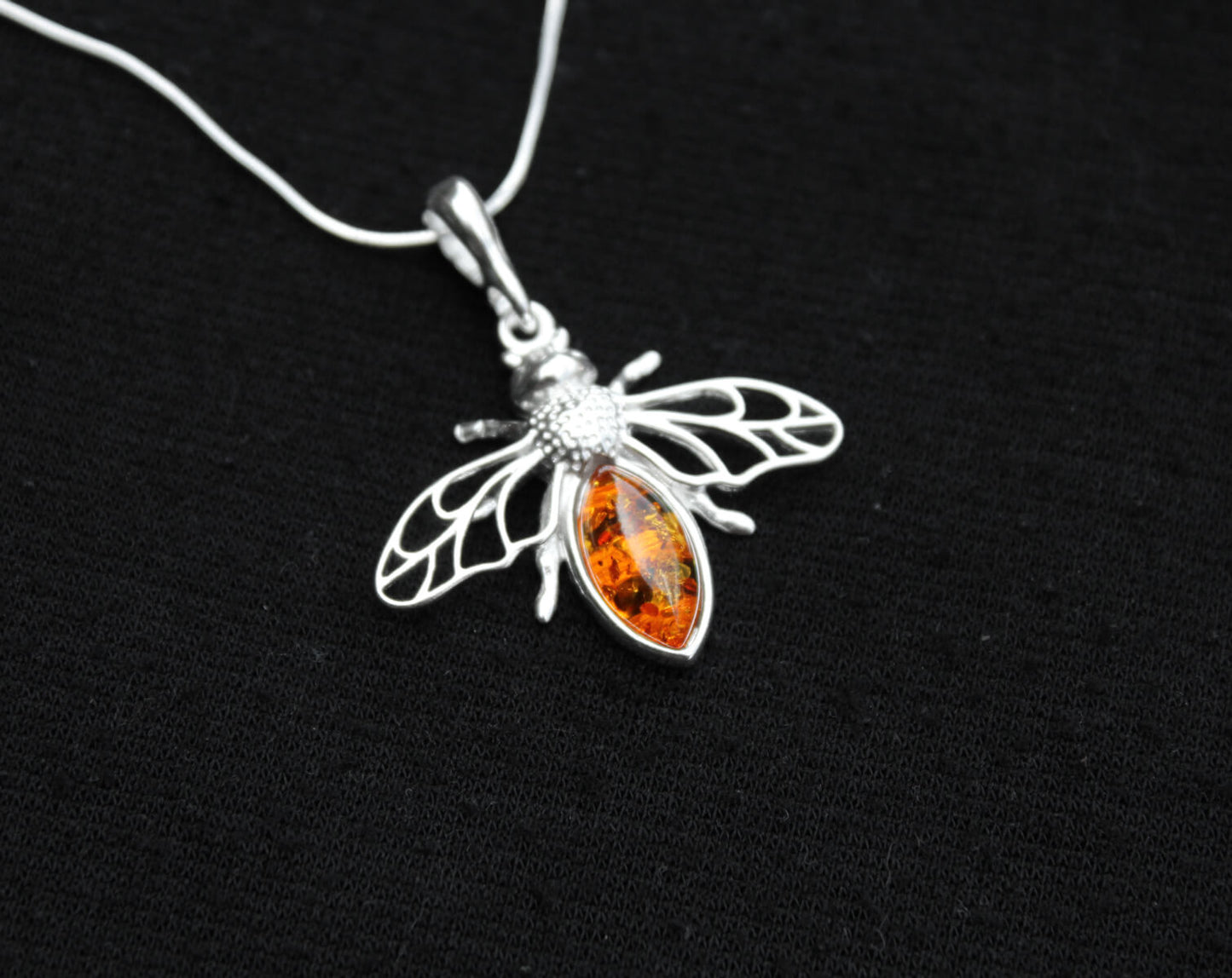 Large Amber Bee Necklace | The Manchester Shop