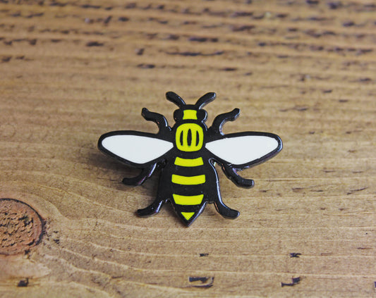 Large Manchester Bee Enamel Pin | The Manchester Shop
