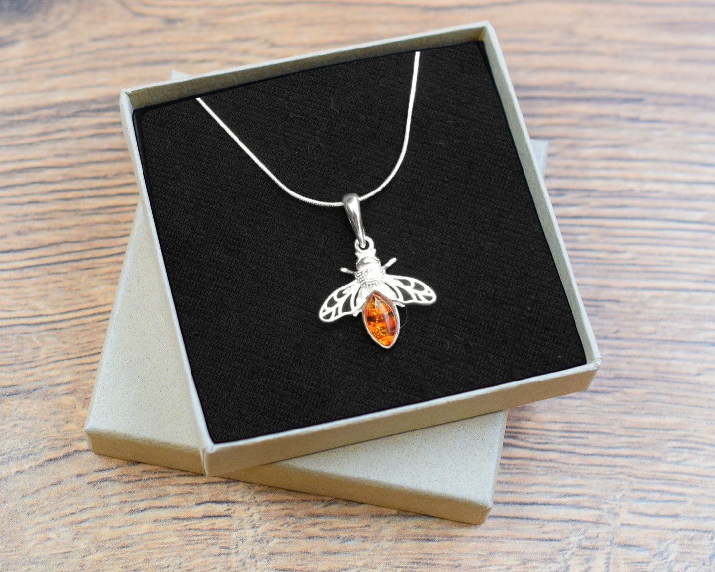 Medium Amber Bee Necklace | The Manchester Shop